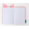 Caderno A5 de peluche com bolso e extras - Lazy porquinho