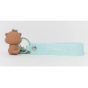 Porta-chaves com charms Lazy lontra - Nap the day away