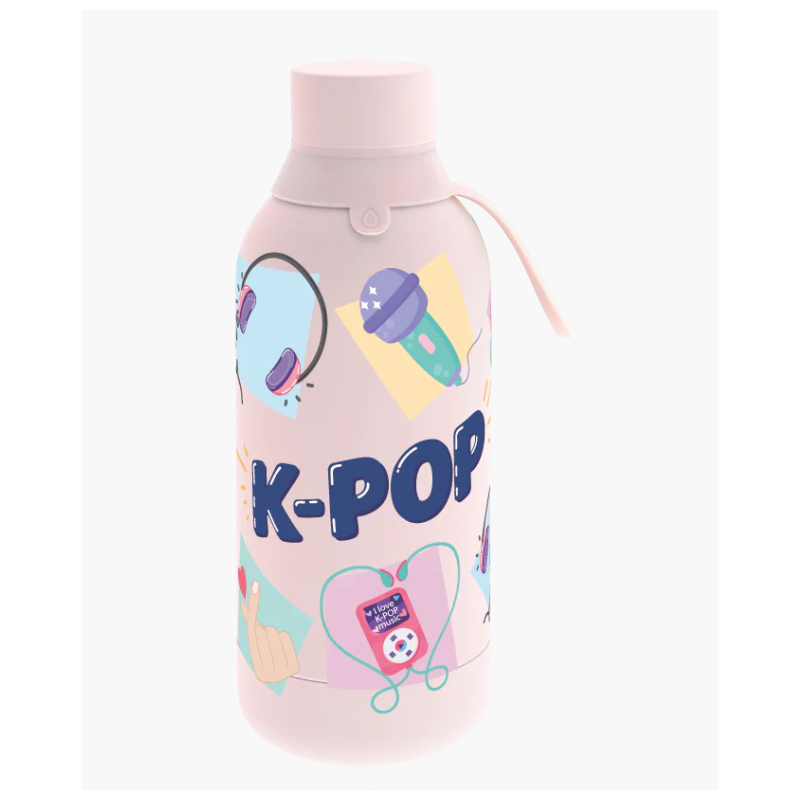 Garrafa de aço inoxidável Pink  - K-Pop