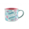 Chávena de café "Café e um beijo para um dia perfeito" 50ml