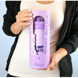 Garrafa esportiva Aurea - Supere os limites- Lilás