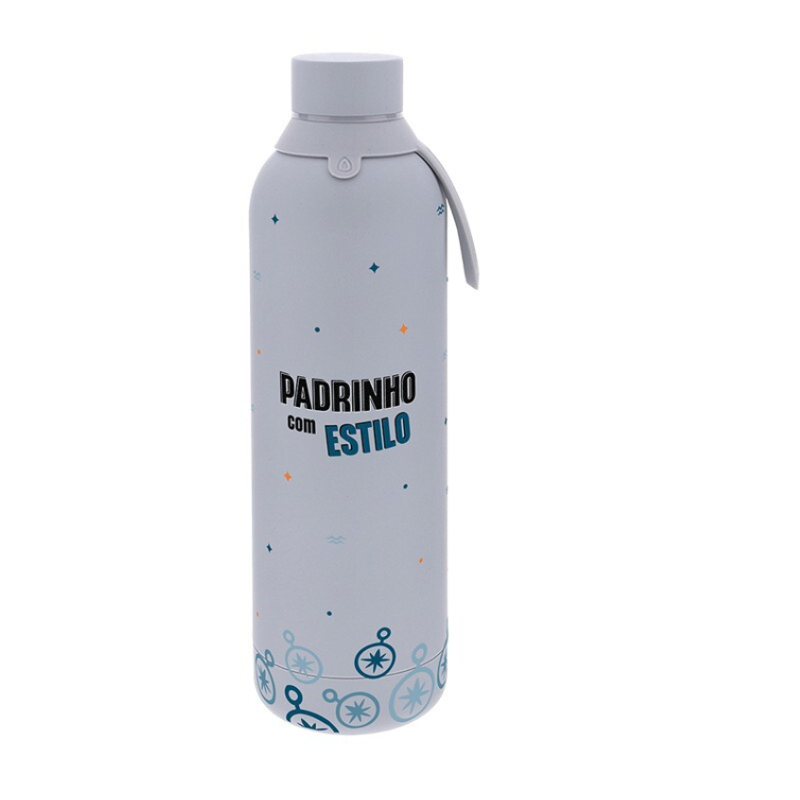 Garrafa térmica 750ml- Padrinho com estilo