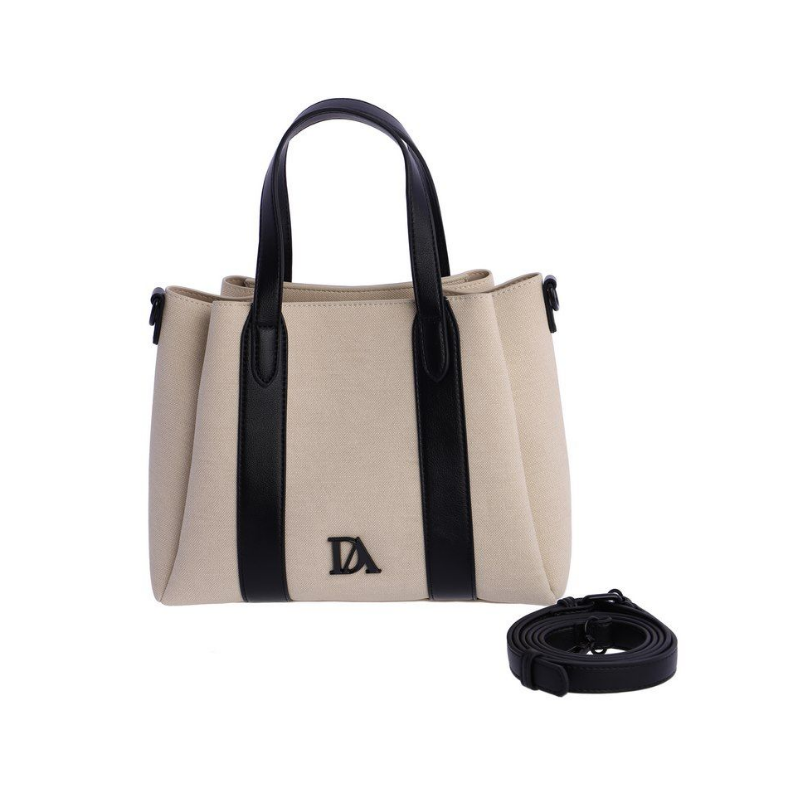 Mala bege c/preto Don Algodon