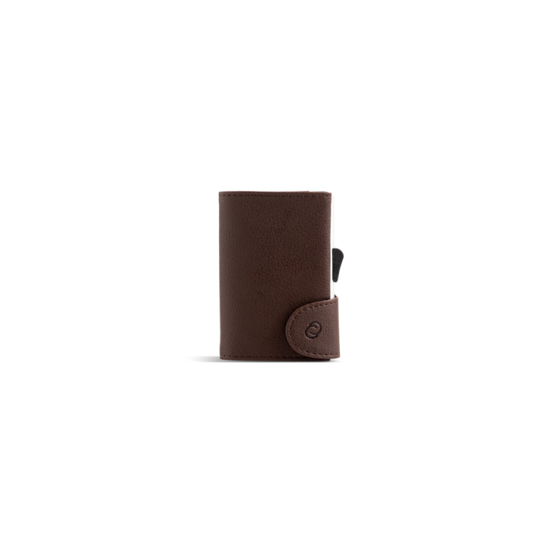 Carteira Cartões C-Secure RFID Castanho Escuro