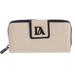 Carteira bege c/preto Don...