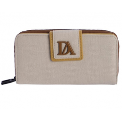 Carteira bege c/amarelo Don...