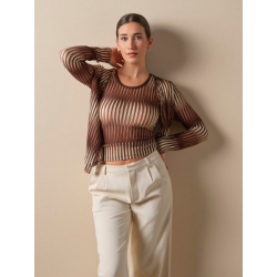 Conjunto top com casaco...