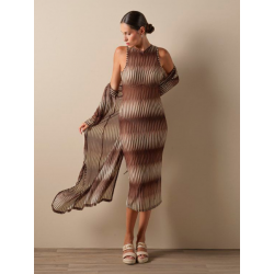 Vestido castanho Don Algodon