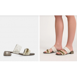 Sandália bege Anekke