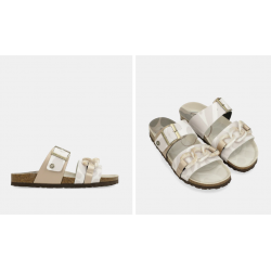 Chinelos bege Anekke