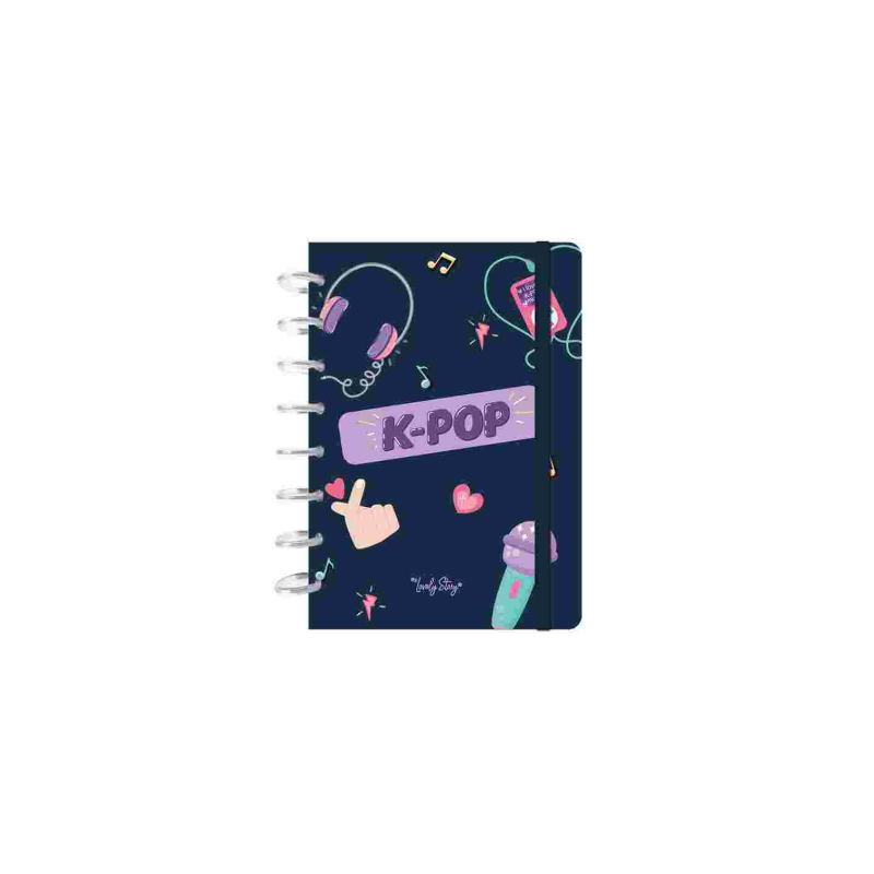 Caderno A5- Smart Book-  Dark Blue K-POP