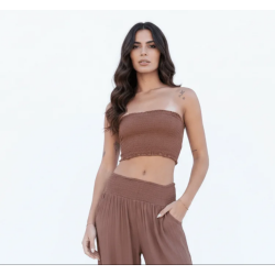 Top Bustier Marfim- Makiara