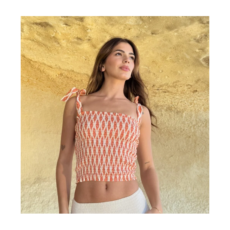 Top Bustier Longo Teja Feather- Makiara