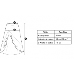 Saia midi Malena Lurex Preta- Makiara