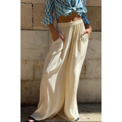 Calças crepe martelado Angelina- Makiara