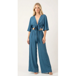 Calças crepe martelado Angelina- Makiara