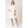Camisa midi branca Sara- Makiara