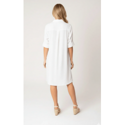 Camisa midi branca Sara- Makiara