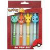 Conjunto 4 canetas- Pokemon