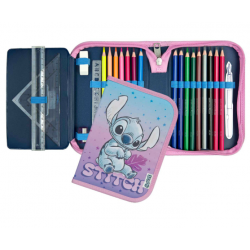 Estojo com Lápis- Stitch