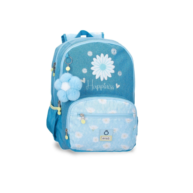 Mochila Escolar Dupla Enso Happiness Denim 44cm