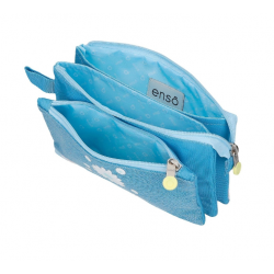 Estojo Triplo Happiness Denim Enso