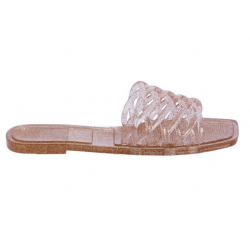 Chinelo bege brilhante Don Algodon