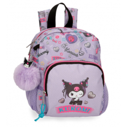 Mochila peq. 24cm Kuromi Retropop