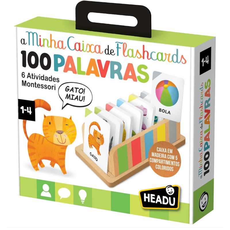 A minha Primeira caixa de Flashcards- 100 palavras Headu