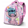 Mochila Pré-Escolar Disney Lilo e Stitch Couple-Elite 3D, Rosa
