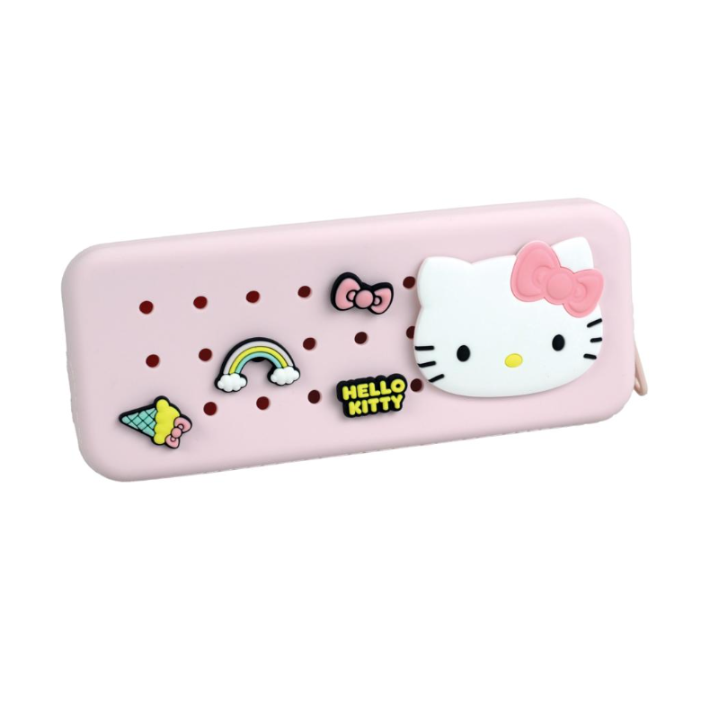 Estojo de lápis de silicone Hello Kitty