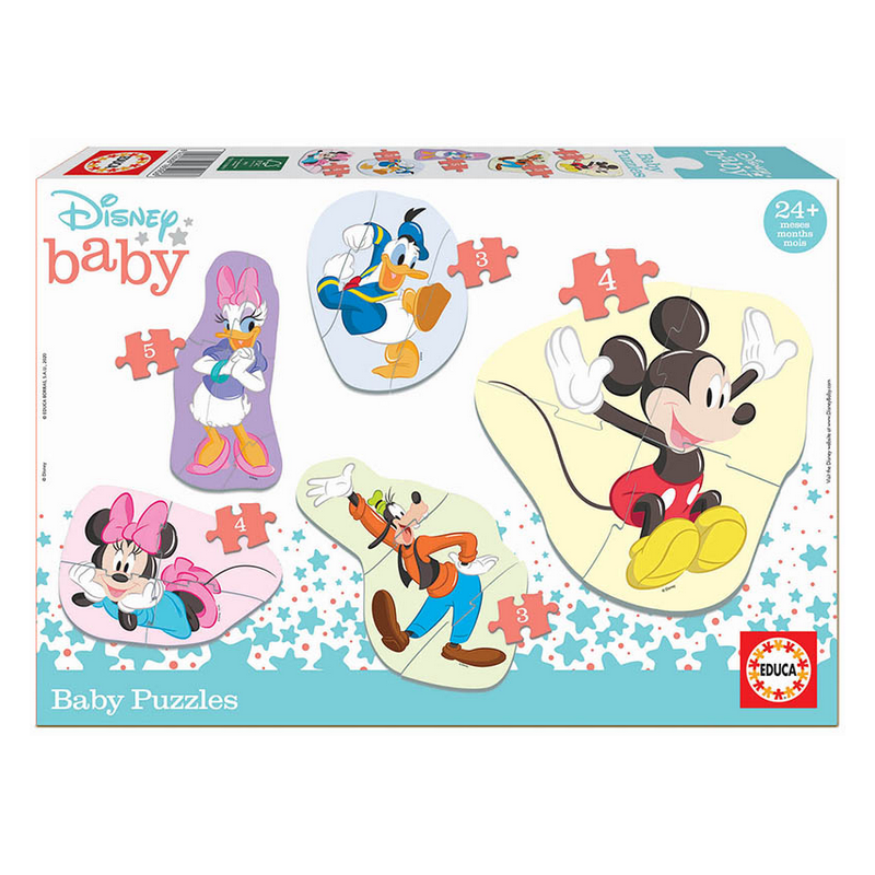 Educa 5 Baby Puzzles Mickey & Friends