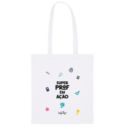Tote Bag- "Super Prof em ação"