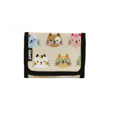 Carteira de Velcro- Meow...