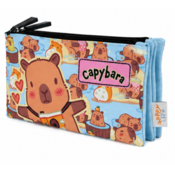 Estojo 3 Fechos Capivara Happy Life