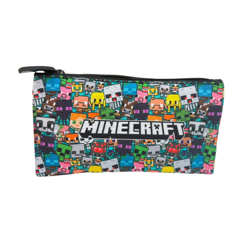 Estojo triplo- Minecraft