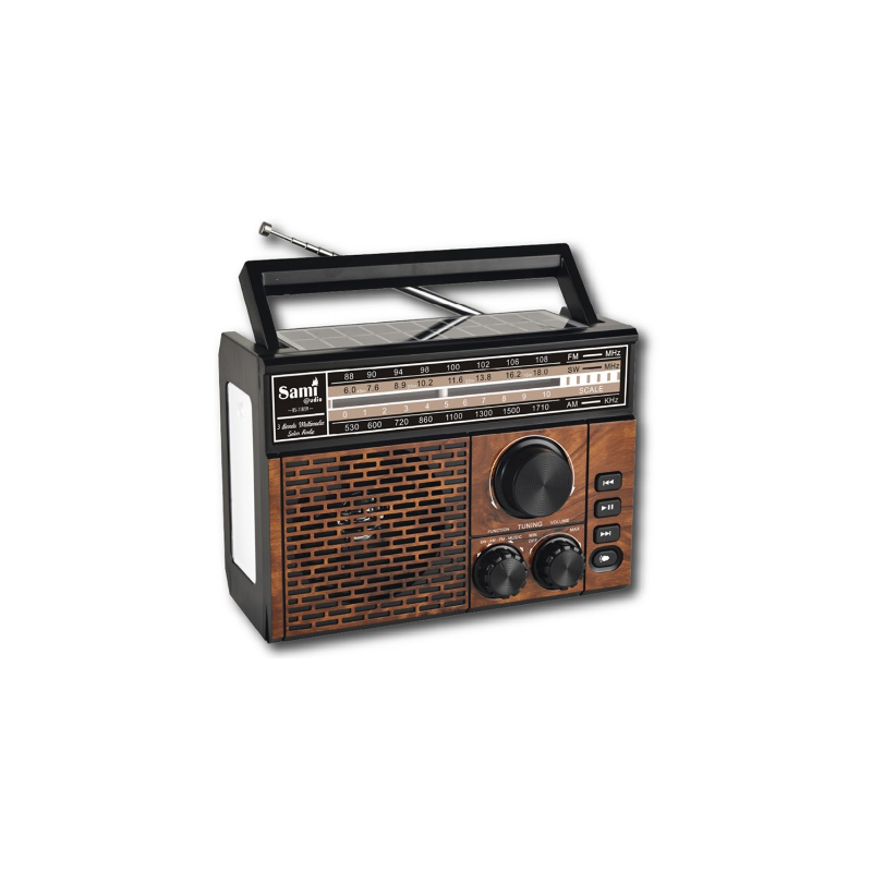 Rádio Solar Vintage+Lanterna RS-11859 Sami