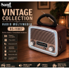 Rádio Vintage Madeira Clara/Escura Sami RS-11807