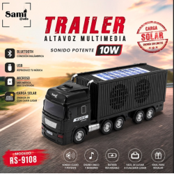 Rádio Coluna Multimédia Trailer Preto Sami RS-9108