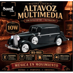 Rádio Coluna Multimédia Vintage "Lincoln" Sami RS-111