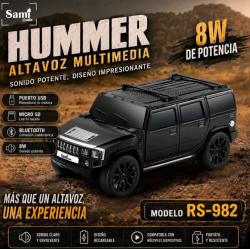 Rádio Coluna Multimédia Vintage "Hummer" Sami RS-982
