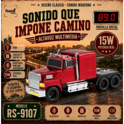 Rádio Coluna Multimédia Vintage "Trator Camião" Sami RS-9107