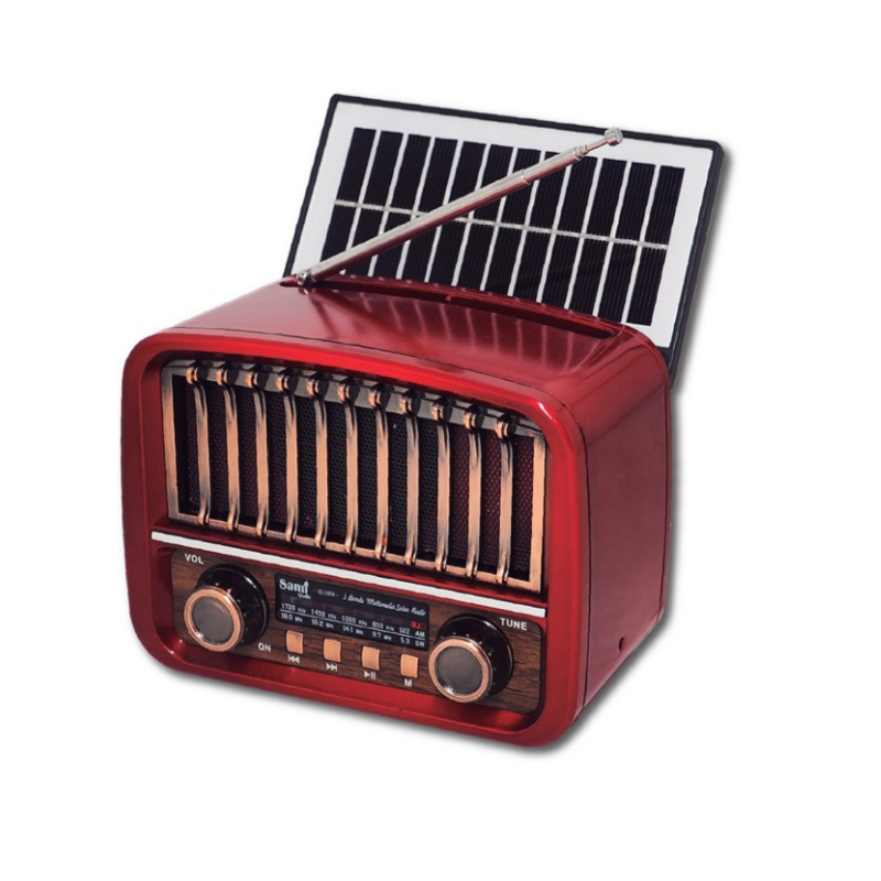 Rádio Vintage 3 bandas Bateria/Solar Sami RS-11854