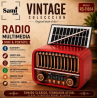 Rádio Vintage 3 bandas Bateria/Solar Sami RS-11854