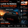 Coluna Multimídia Sem Fio Bluetooth Motion Sami 40W RS-9124 Preta