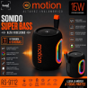 Coluna Multimídia Sem Fio Bluetooth Motion Sami 15W RS-9112