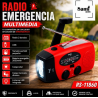 Radio Emergência 2 bandas bat/solar/dinamo Sami RS-11860