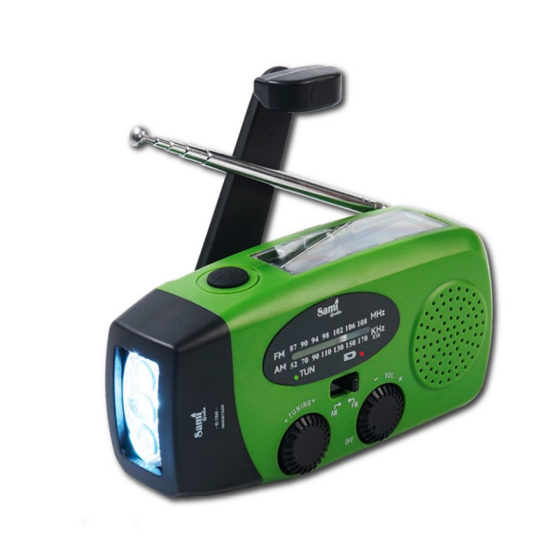 Radio Emergência 2 bandas bat/solar/dinamo Sami RS-11860