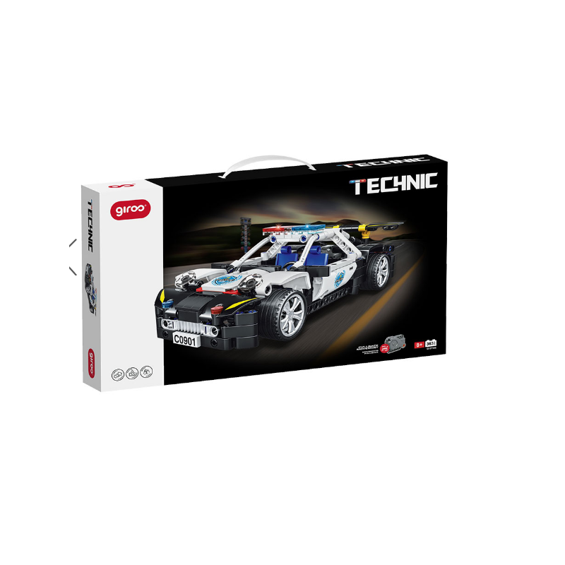Giros Encaixes 8+ Technic SWAT Carro Polícia