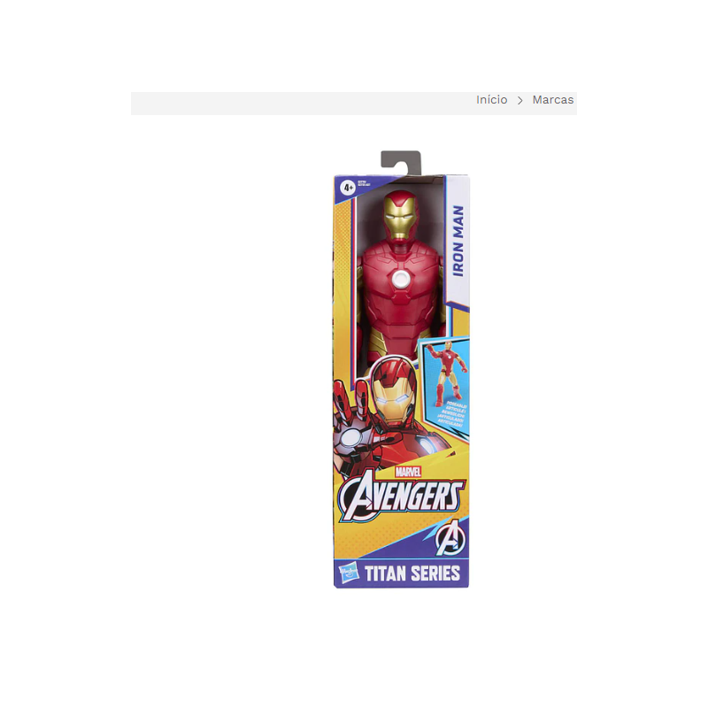Figura Iron Man Vingadores Titan Hasbro